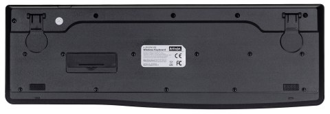 Activejet Activejet K-3803SW Klawiatura bezprzewodowa zasilanie baterią 1x 1,5V AAA czarna