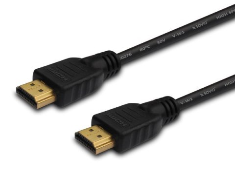 SAVIO Kabel SAVIO cl-37 (HDMI M - HDMI M; 1m; kolor czarny)