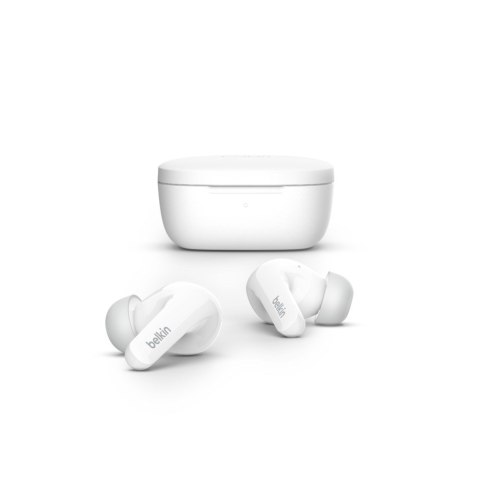 Belkin Słuchawki bezprzewodowe douszne Belkin SoundForm Flow Noise Cancellation Earbuds ANC BT5.2 IPX5 White Belkin Słuchawki bezprzewodowe douszne Belkin SoundForm Flow Noise Cancellation Earbuds ANC BT5.2 IPX5 White