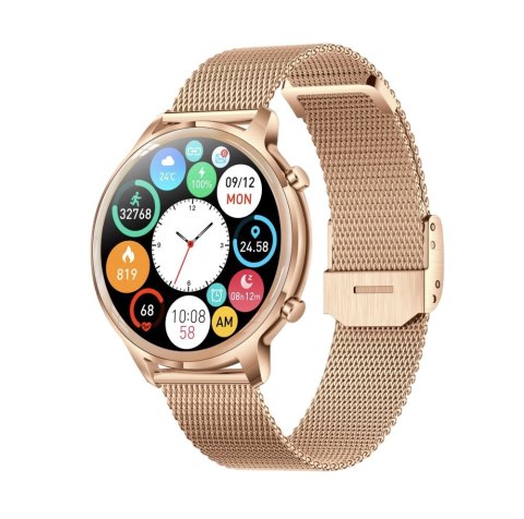 Manta Multimedia Sp. z o.o. Smartwatch damski Manta Kelly złoty stalowy Manta Multimedia Sp. z o.o. Smartwatch damski Manta Kelly złoty stalowy