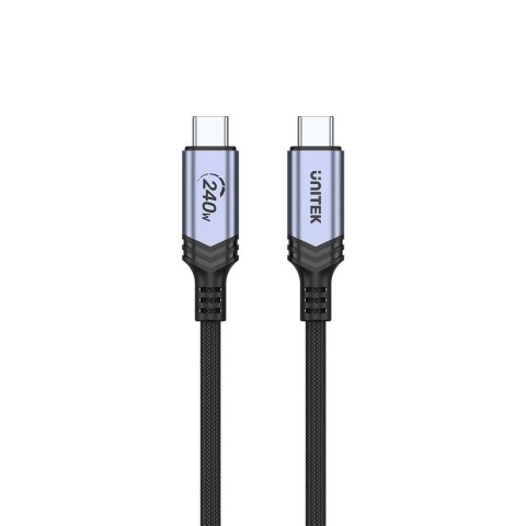 UNITEK UNITEK KABEL USB-C 3.1 DO ŁADOWANIA, PD 240W, 2M UNITEK UNITEK KABEL USB-C 3.1 DO ŁADOWANIA, PD 240W, 2M