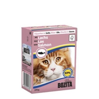 BOZITA BOZITA Mięsne kawałki z łososiem w sosie 370g
