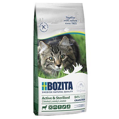 BOZITA BOZITA Active & Sterilised Grain free Lamb - sucha karma dla kotów wychodzących po sterylizacji - 2kg BOZITA BOZITA Active & Sterilised Grain free Lamb - sucha karma dla kotów wychodzących po sterylizacji - 2kg