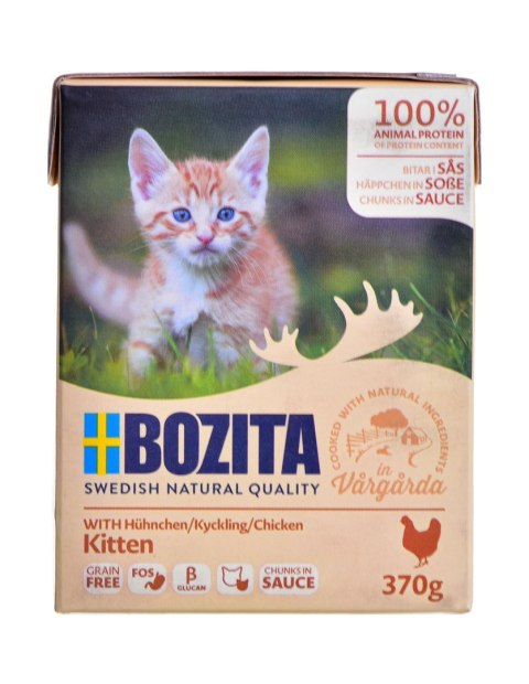 BOZITA BOZITA Chunks in sauce - mokra karma dla kociąt - 370g BOZITA BOZITA Chunks in sauce - mokra karma dla kociąt - 370g