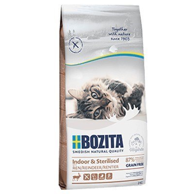 BOZITA BOZITA Indoor & Sterilised Grain free Reindeer - sucha karma dla kotów wysterylizowanych - 2kg BOZITA BOZITA Indoor & Sterilised Grain free Reindeer - sucha karma dla kotów wysterylizowanych - 2kg