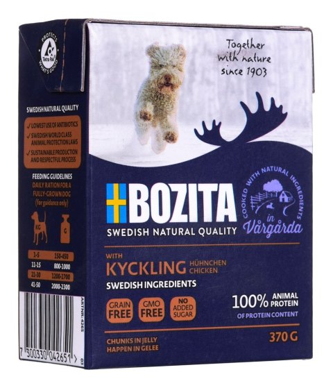 BOZITA BOZITA Kawałki kurczaka w galaretce dla psa 370g BOZITA BOZITA Kawałki kurczaka w galaretce dla psa 370g