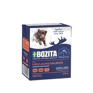 BOZITA BOZITA Mięsne kawałki z łososiem w galaretce 370g