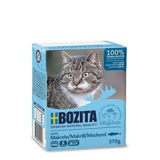 BOZITA BOZITA Mięsne kawałki z makrelą w galaretce 370g