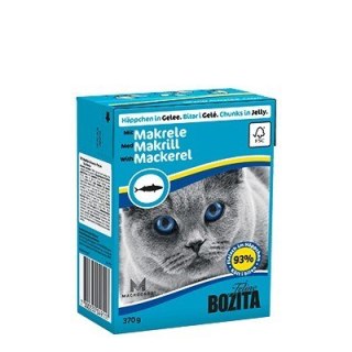BOZITA BOZITA Mięsne kawałki z makrelą w galaretce 370g