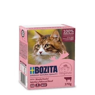 BOZITA BOZITA Mięsne kawałki z wołowiną w galaretce 370g
