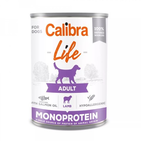Calibra CALIBRA DOG LIFE ADULT LAMB- mokra karma dla psa - 400G Calibra CALIBRA DOG LIFE ADULT LAMB- mokra karma dla psa - 400G
