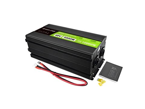 Green Cell GREEN CELL PRZETWORNICA LCD 48V/230V 5000W/10000W CZYSTY SINUS INVGC48P5000LCD