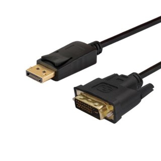 SAVIO Kabel SAVIO CL CL-122 (DisplayPort M - DVI M; 3m; kolor czarny)