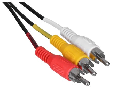 SAVIO Kabel męski SAVIO CL-133 (SCART M - RCA x 3 M; 2m; kolor czarny) SAVIO Kabel męski SAVIO CL-133 (SCART M - RCA x 3 M; 2m; kolor czarny)