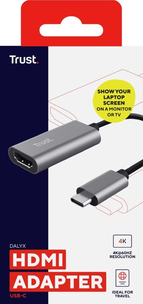 Trust Adapter TRUST DALYX USB C HDMI (23774) Trust Adapter TRUST DALYX USB C HDMI (23774)
