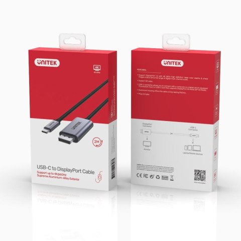 UNITEK UNITEK ADAPTER USB-C - DP 1.2 4K@60HZ,1,8M, V1409A