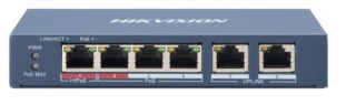 Hikvision SWITCH POE HIKVISION DS-3E0106HP-E 6-PORTOWY