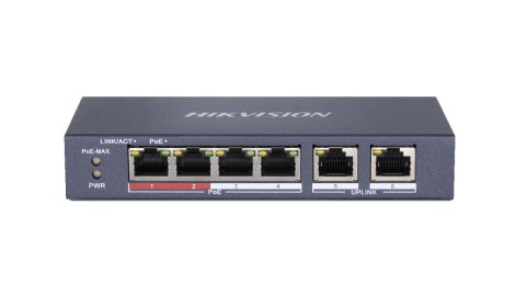 Hikvision SWITCH POE HIKVISION DS-3E0106P-E/M 6-PORTOWY Hikvision SWITCH POE HIKVISION DS-3E0106P-E/M 6-PORTOWY