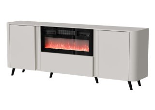 Cama MEBLE Komoda VOLARE 200x39x75 kaszmir + kominek