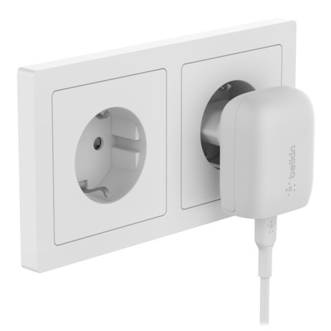 Belkin Ładowarka Belkin BoostCharge USB-C PD 3.1 PPS Wall Charger 20W + USB-C to Lightning Cable 1m White