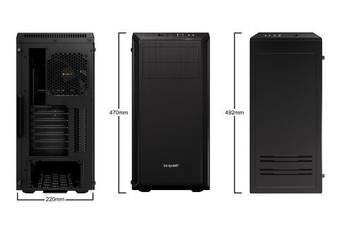 BE QUIET! Obudowa BE QUIET! Pure Base 600 BGW21 (ATX, Micro ATX, Mini ITX; kolor czarny) BE QUIET! Obudowa BE QUIET! Pure Base 600 BGW21 (ATX, Micro ATX, Mini ITX; kolor czarny)