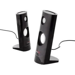 AUDIOCORE Zestaw głośników komputerowe AUDIOCORE AC860 (2.0; kolor czarny)