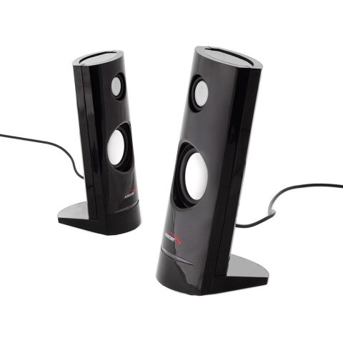 AUDIOCORE Zestaw głośników komputerowe AUDIOCORE AC860 (2.0; kolor czarny) AUDIOCORE Zestaw głośników komputerowe AUDIOCORE AC860 (2.0; kolor czarny)