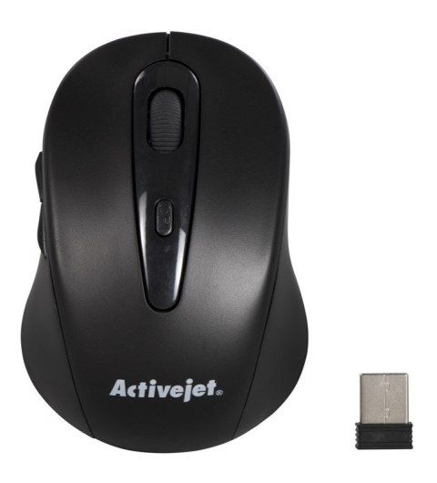 Activejet Activejet AMY-213 Mysz bezprzewodowa USB (optyczna; 1600 DPI; kolor czarny) Activejet Activejet AMY-213 Mysz bezprzewodowa USB (optyczna; 1600 DPI; kolor czarny)