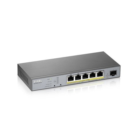 ZyXEL Switch Zyxel GS1350-6HP 6p PoE (PoE+: 3;PoE++: 2) 60W Managed Gigabit
