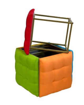 Go Gift Puf-transformator 5w1 - 5 taboretów w 1 pufie multicolor