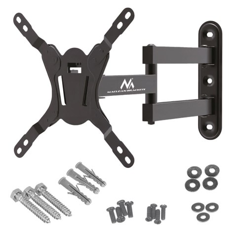 Maclean MACLEAN UCHWYT DO TELEWIZORA LUB MONITORA, MAX. VESA 200X200, 23-43", 30KG, CZARNY MC-418