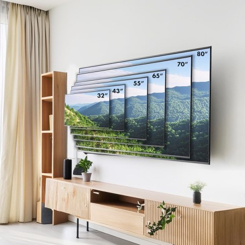 Maclean MACLEAN UCHWYT DO TV MAX VESA 600X400, 32-80", 45KG, REG. ODCHYLENIA +0°~-10° MC-413