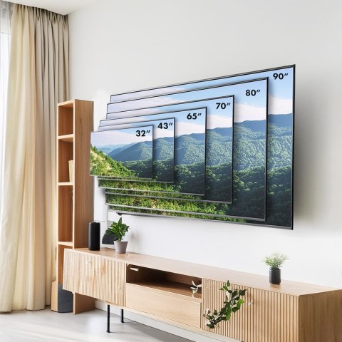 Maclean MACLEAN UCHWYT DO TV MAX VESA 600X400, 32-90", 80KG, REG. ODCHYLENIA +15°~-15° MC-421
