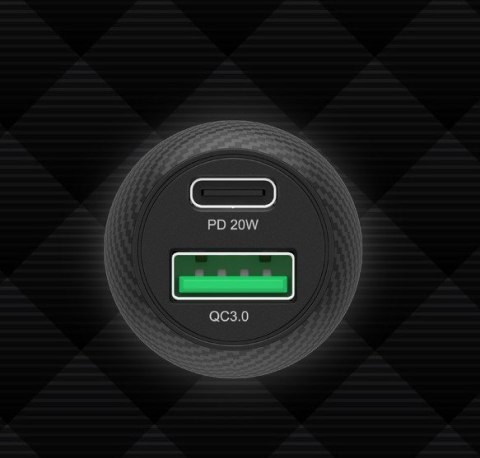 UNITEK UNITEK ŁADOWARKA SAMOCHODOWA 38W, USB-A USB-C, QC3.0, P1400A UNITEK UNITEK ŁADOWARKA SAMOCHODOWA 38W, USB-A USB-C, QC3.0, P1400A
