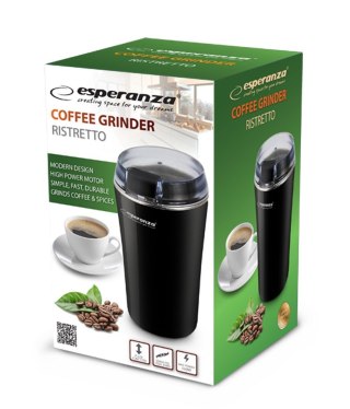 Esperanza ESPERANZA MŁYNEK DO KAWY RISTRETTO CZARNY EKC008K