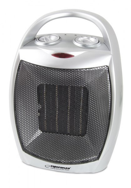 Esperanza Termowentylator elektryczny Esperanza EHH006 (1500W; 3 stopnie grzania; kolor czarny, kolor srebrny)