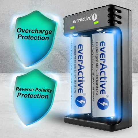 EverActive EVERACTIVE ŁADOWARKA DO AKUMULATORKÓW CYLINDRYCZNYCH LI-ION LC200