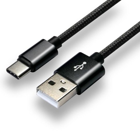 EverActive Kabel zasilający everActive CBB-1CB (USB - USB typu C ; 1m; kolor czarny) EverActive Kabel zasilający everActive CBB-1CB (USB - USB typu C ; 1m; kolor czarny)