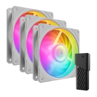 Cooler Master COOLER MASTER WENTYLATOR Mobius 120P ARGB White 3-Pack Fan Kit