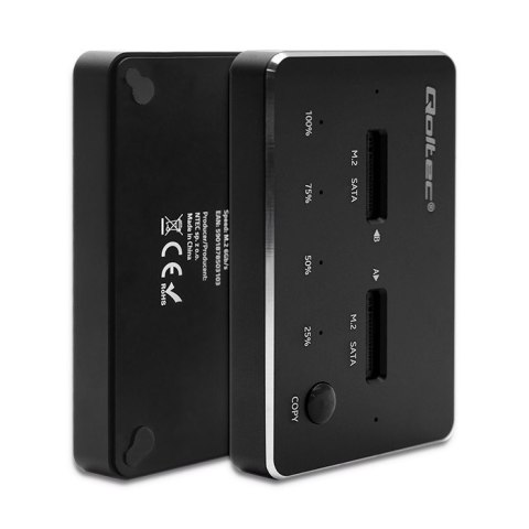 Qoltec QOLTEC STACJA DOKUJĄCA DYSKÓW 2X SSD M.2 SATA | NGFF | USB TYP C Qoltec QOLTEC STACJA DOKUJĄCA DYSKÓW 2X SSD M.2 SATA | NGFF | USB TYP C