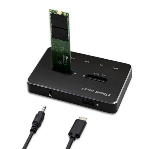 Qoltec QOLTEC STACJA DOKUJĄCA DYSKÓW 2X SSD M.2 SATA | NGFF | USB TYP C Qoltec QOLTEC STACJA DOKUJĄCA DYSKÓW 2X SSD M.2 SATA | NGFF | USB TYP C