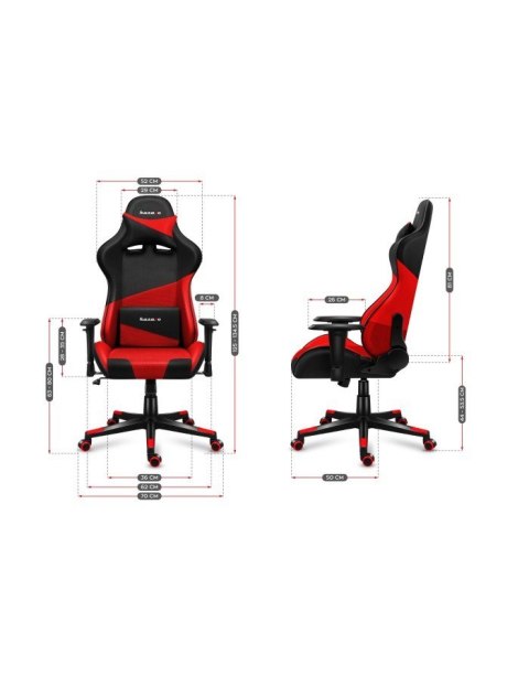 Huzaro Fotel gamingowy Huzaro Force 6.2 Red Mesh