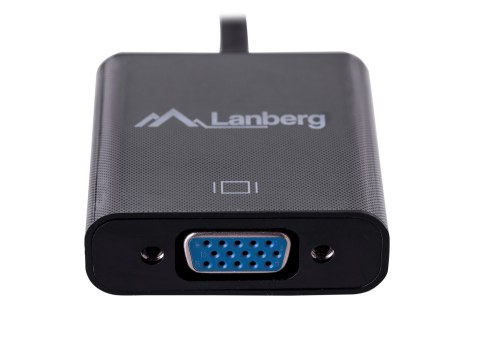 Lanberg Adapter Lanberg AD-0017-BK (HDMI M - D-Sub (VGA) F; 0,20m; kolor czarny) Lanberg Adapter Lanberg AD-0017-BK (HDMI M - D-Sub (VGA) F; 0,20m; kolor czarny)