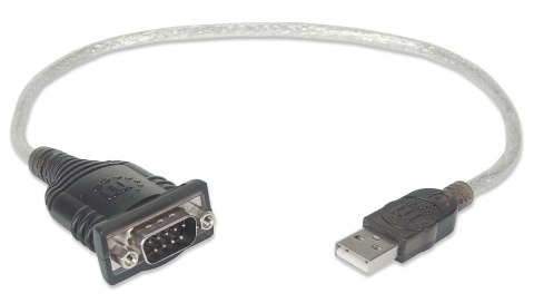 Manhattan MANHATTAN KONWERTER ADAPTER USB NA RS232/COM/DB9 M Manhattan MANHATTAN KONWERTER ADAPTER USB NA RS232/COM/DB9 M