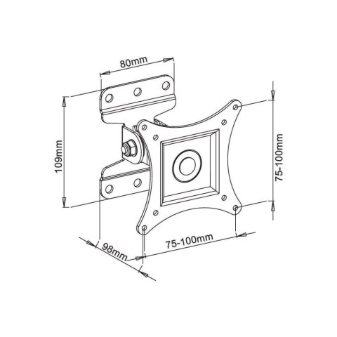 TECHly TECHLY UCHWYT ŚCIENNY TV LED/LCD 13-30 CALI 23KG O TECHly TECHLY UCHWYT ŚCIENNY TV LED/LCD 13-30 CALI 23KG O