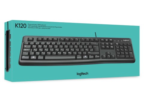 Logitech Klawiatura membranowa Logitech K120 920-002479 (USB 2.0; (US); kolor czarny) Logitech Klawiatura membranowa Logitech K120 920-002479 (USB 2.0; (US); kolor czarny)