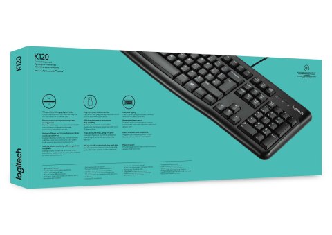 Logitech Klawiatura membranowa Logitech K120 920-002479 (USB 2.0; (US); kolor czarny) Logitech Klawiatura membranowa Logitech K120 920-002479 (USB 2.0; (US); kolor czarny)