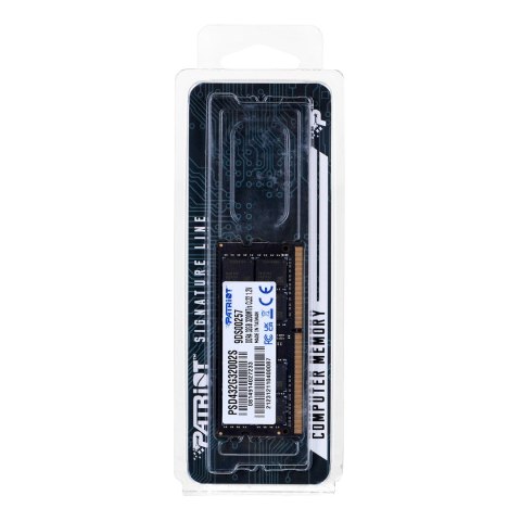 Patriot Memory PATRIOT DDR4 32GB SIGNATURE 3200MHz CL22 SO-DIMM Patriot Memory PATRIOT DDR4 32GB SIGNATURE 3200MHz CL22 SO-DIMM