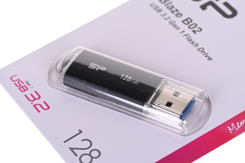 Silicon Power Pendrive Silicon Power Blaze B02 128GB USB 3.1 kolor czarny (SP128GBUF3B02V1K)