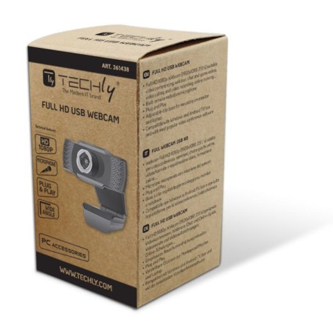 TECHly TECHLY KAMERA USB INTERNETOWA FULLHD 1080P Z MIKRO TECHly TECHLY KAMERA USB INTERNETOWA FULLHD 1080P Z MIKRO